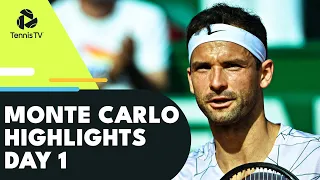 Dimitrov, Basilashvili, Davidovich Fokina & Lajovic In Action | Monte Carlo 2022 Highlights Day 1