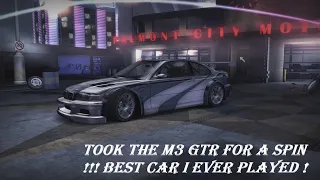 NFS MW M3 GTR in NFS Carbon - Best car i ever had !