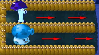 99 Scaredy Shroom Vs 99 Fume Shroom Vs Giga Gargantuar Vs Dr. Zomboss - Plants vs Zombies Hack