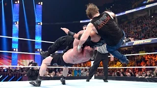 Wwe raw 20 6 2016 Brock Lesnar attack Roman Reigns and other sheamus alberto very nice video