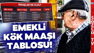 Emekli Kök Maaşında GÜNCEL TABLO! Son Zamla SSK Bağ-Kur Emekli Kök Aylığı Ne Oldu?