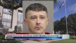 Former policeman sentenced 40 years for child molestation