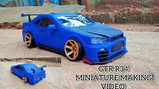 Nissan skyline GT-R R34 miniature making video