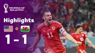 USA 1 - 1 Wales  Group B  FIFA World Cup Qatar 2022™  Highlights #worldcup2022 #highlights