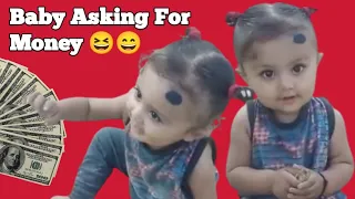 Asking for money cute baby Aryan Chhetri || Funny Baby Aryans Funny  Video