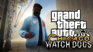 GTA 5 Chicago -  Watch Dogs retextured gameplay