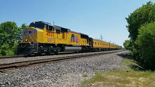 Union Pacific passenger special and other UP/CPKC action in Des Plaines