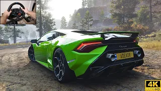 Lamborghini Huracán Tecnica 2022 - Forza Horizon 5 | Logitech g29 Steering Wheel Simulator Gameplay