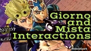 Giorno Interactions With Mista (Jojo's Bizarre Adventure Eyes of Heaven)