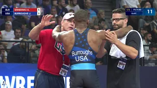 Qual. FS - 74 kg: J. BURROUGHS (USA) df. A. SHABANAU (BLR) by VPO1, 7-5