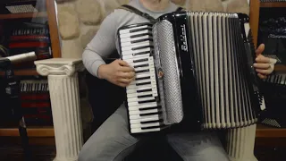 3331 - Black Baldoni Piano Accordion LMMH 41 120 $1499