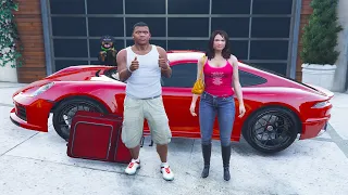 Franklin And Amanda Road Trip in GTA 5 (funny)