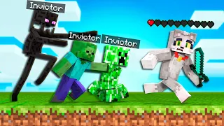 MINECRAFT pero MI AMIGO CONTROLA LOS MONSTRUOS 😰💔 INVICTOR Y ACENIX en MINECRAFT