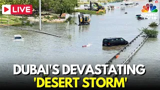 Dubai Floods News LIVE: Dubai Sees Severe Flooding, Adverse Weather Hits Flights | UAE Rain | IN18L