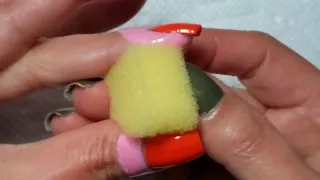 Gradient Nail Tutorial using kitchen sponge