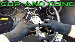 How to overhaul Shimano ball bearing hubs. Hub service (cup and cone)