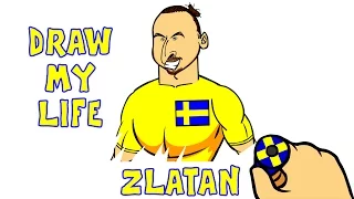 DRAW MY LIFE - Zlatan Ibrahimovic (Top quotes goals moments)(Parody cartoon animation)