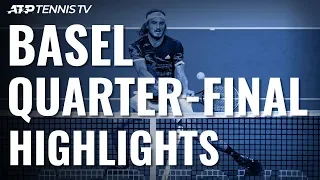 Tsitsipas Sets Federer Clash; Opelka & De Minaur Also Win | Basel 2019 Quarter-Final Highlights