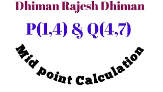 How To Find Midpoint Of A Line. Mid Point Formula ,  Calculation of Mid Point #Shorts