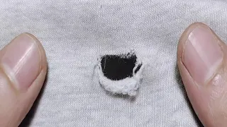 How to sew a hole on the pants elegantly / keep your pants