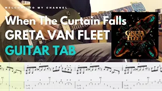 When The Curtain Falls - Greta Van Fleet│guitar cover│tab│lesson