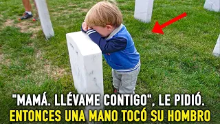 NIÑO LLORA ANTE LA LÁPIDA DE SU MADRE, RUEGA QUE LO LLEVE CON ELLA Y SUCEDE UN MILAGRO