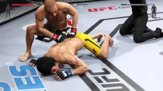 EA SPORTS UFC 2 - Beat Bruce Lee with a huge kick! [KO]