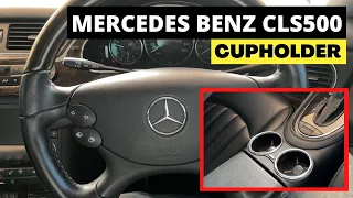 How to replace the front dual cup holder in a Mercedes Benz CLS | In LESS THAN 5 SECONDS!