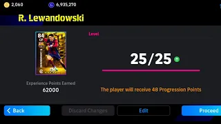 How To Train 99 Rated Free R. Lewandowski In eFootball 2024 Mobile