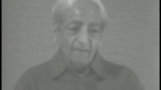 J. Krishnamurti - Saanen 1977 - Public Discussion 5 - Relationship and intelligence