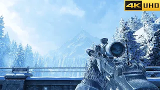 Winter Sniper Mission - Realistic Ultra Graphics Gameplay [4K 60FPS] Call of Duty
