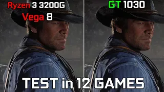 Ryzen 3 3200G Vega 8 vs GT 1030 - Test in 12 Games