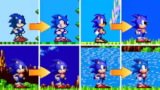 Sonic The Hedgehog Improvement Hacks Comparison