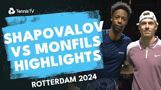 Denis Shapovalov vs Gael Monfils Highlights | Rotterdam 2024