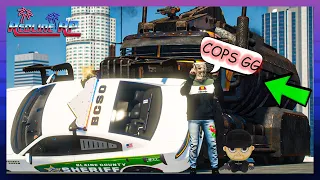 GTA 5 Roleplay - RedlineRP - TROLLING COPS WITH A FLAME TRUCK