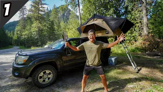 Surviving in the Mountains for 3 Days! (Truck Camping and Fishing)