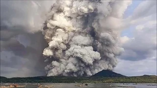 The prayer - Andrea Bocelli and Celine Dion/ Taal Volcano Eruption