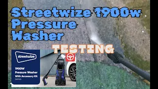 Streetwize 1900w pressure washer testing 2024