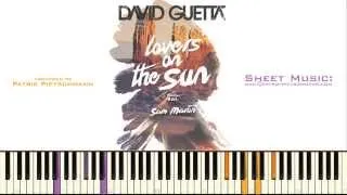 David Guetta - Lovers On The Sun (Piano Version) + Sheet Music