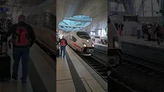 German ICE train at Frankfurt airport