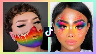 PRIDE RAINBOW EYE MAKEUP TUTORIALS 🏳️‍🌈 | TIKTOK COMPILATION