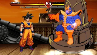 GOKU vs THANOS - Highest Level Incredible Epic Fight!