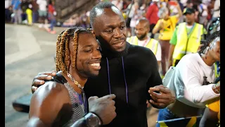 Usain Bolt and Noah Lyles: A Conversation Following Lyles' Record-Breaking Run at Racers Grand Prix