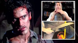 Foley artist recreates the iconic sounds of 'Evil Dead II' from home