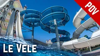 ALL WATER SLIDES at Le Vele Acquapark in Italy!