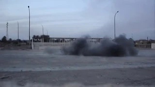 Incoming mortar  rounds Ramadi Iraq , Near stadium