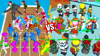 Blue Run And Merge Friends Vs Rainbow Piggy End Chapter ⭐ Merge Simulator Battles