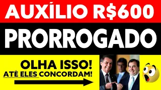 600 AUXÍLIO EMERGENCIAL PRORROGAÇÃO BOLSONARO E MAIA QUEREM PRORROGAR