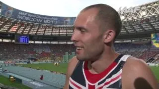 Moscow 2013 - David GREENE GBR - 400m Hurdles Men - Semi-Final Heat 3