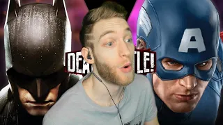 THE BEST OF HUMANITY!! Reacting to "Batman vs Captain America Death Battle"